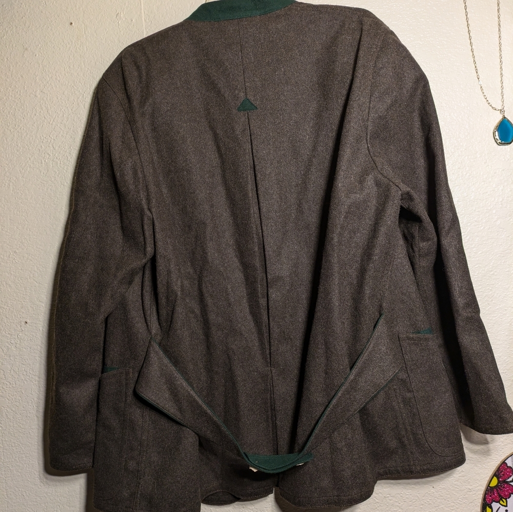 Zeiler Men's Gray Double-Breasted Jacket Size 42 - Picture 6 of 12